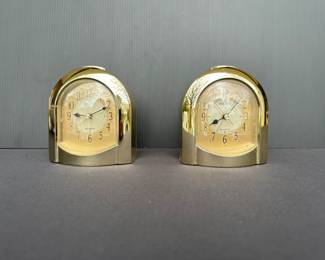 Vtg. Seiko Quartz table clocks