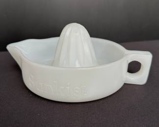 Sunkist Milk Glass 