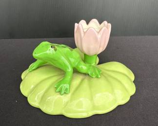 Metu Frog on Lilly Pad Candle Holder
