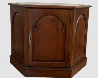 Vtg. Hexagon end table