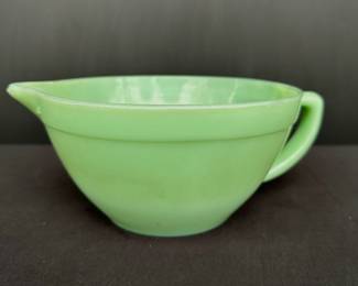 True Kingware green milk glass 