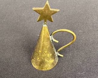 Vtg brass candle snuffer