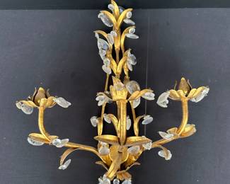 Vintage candle wall scones