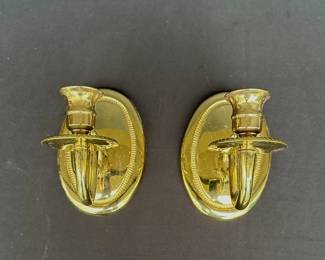 Vtg. candle wall scones