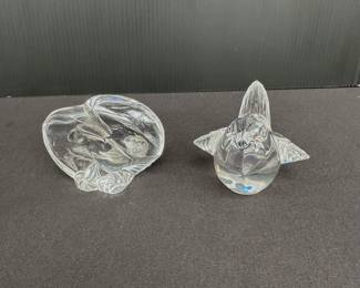 Confirmed Steuben  glass eagle and bird