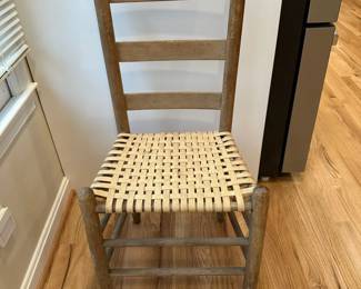 Antique Splint Weave Chair