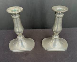 Williamsburg Stieef Pewter Candle Sticks