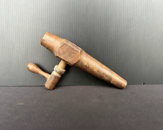 Antique Wood Whisky Barrel Spigot