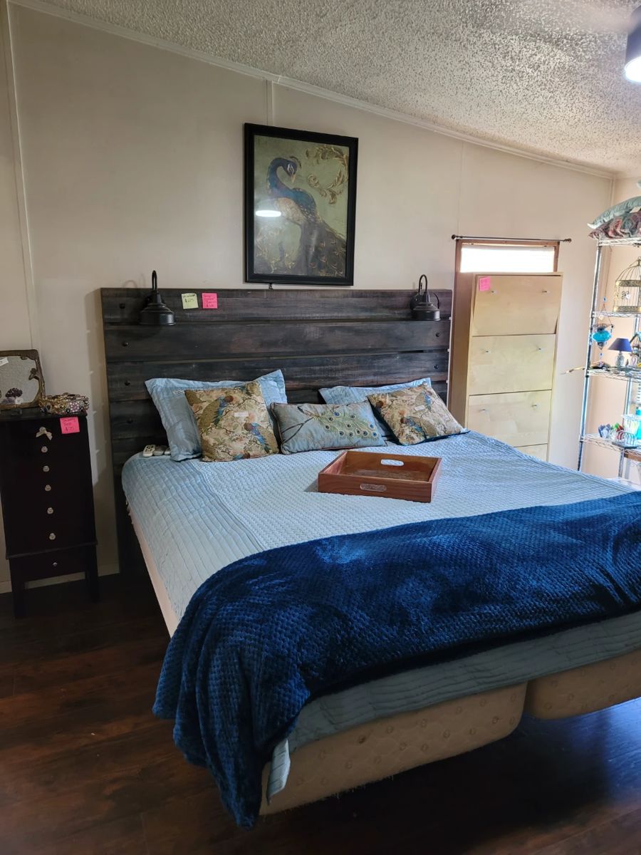 King Size Tempur-Pedic Adjustable Bed, Standing Jewelry Chest, Standing Shoe Cabinet