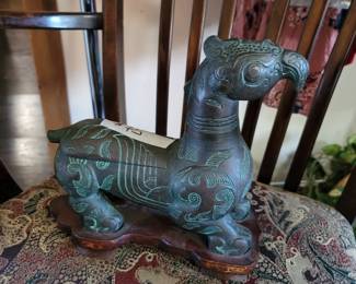 Antique Chinese Table Lighter & Cigarette Holder