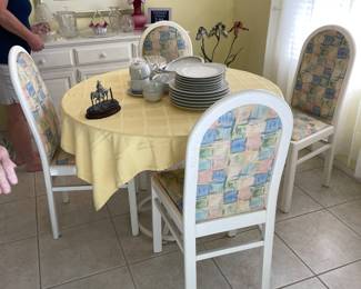 Table and 4 chairs