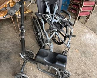 Really nice wheelchair $25
Broken leg assist $25