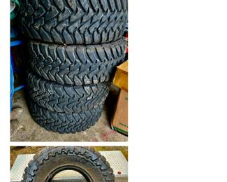 Set up 4 brand new tires Toyo M/T 35" x 12.50 R 17 LT
came off F- 350
Cost $1700 new asking $1200