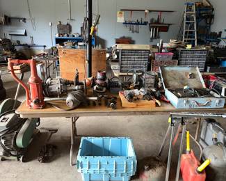 Chopsaw, hundred dollars
Sander, grinders, air, tools, gas, cans, Allen wrenches