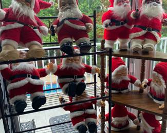Collection of Rushton and Rich's Santas.