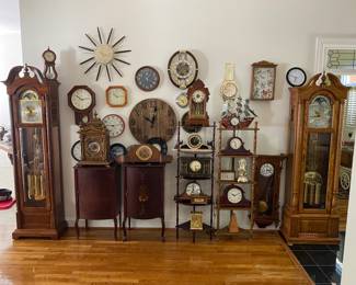 When life gives you clocks you make a super amazing clock wall!