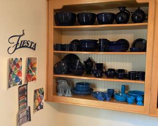 You've heard of 50 shades of gray but did you know Fiesta has released pottery in 77 shades of blue? It might just seem that way to me after collecting it from all over the house and then attempting to match it up.