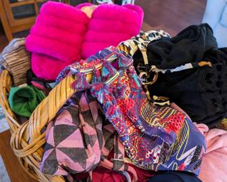 Basket full of bikinis,dresses , etc