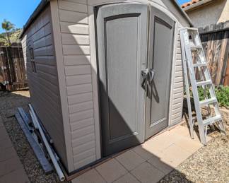 Excellent -like New  huge shed 
Approximately 8ftx10ft