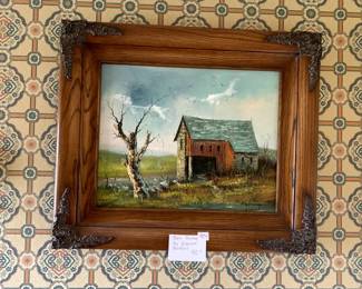 #244	Everett Woodson Barn Painting	 $40.00 			
