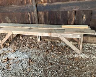 #153	Large Wood Bench 9'x24"x26"	 $30.00 			
