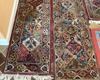 #10	Hand-knotted Kingsley House Rug - 2x6  100% Virgin Wool 	 $100.00 			
#11	Hand-knotted Kingsley House Rug - 2x6  100% Virgin Wool 	 $100.00 			
