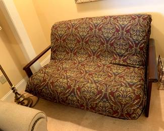 #55	Futon w/burgandy Tapestry Cover - Full Size Bed - 60"W	 $75.00 			
