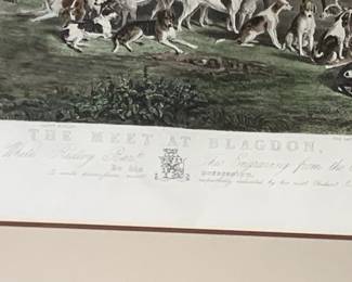 #265	"The Meeting at the Blagdon" Engraved Print by JW White Newcastle	 $125.00 			
