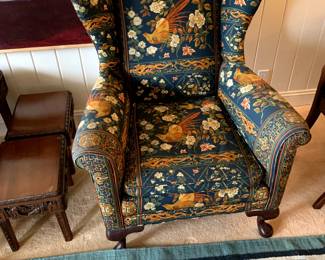 #49	Rooster Fabric Wingback Chair	 $75.00 			
