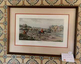 #246	T. Southerland Print "Going to Cover"	 $40.00 			
