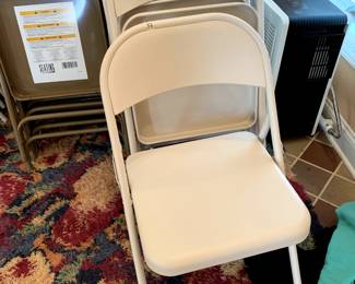 #33	Set of 9 White Folding Chairs (not padded)	 $45.00 			
#34	Set of 9 White Folding Chairs (not padded)	 $45.00 			
