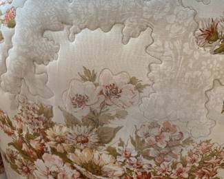 #24	Conover Side Floral Wingback Chair w/quilted portions of fabric	 $75.00 			
