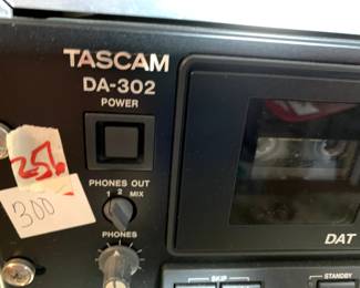 #256		Tascam Duel Cassette Deck DA-304	 $300.00 			
