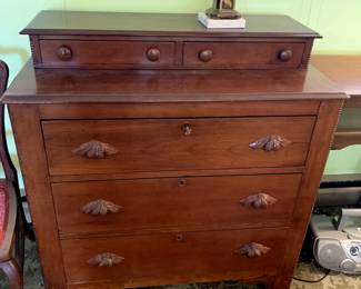 #62	Wood Chest of 5 Drawers - Hand-dovetailed - 1 pc. w/key lock - 37x18x38	 $275.00 			

