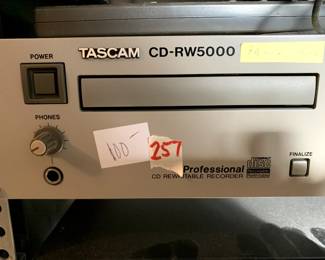 #257	Elec. Off	Tasam CD Recorder CDRW5000	 $100.00 			
