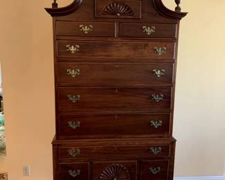 #42	Wood 2-piece Bi-boy w/11 drawers - 38x19x31-81  (2 pieces - you move) w/ball & Claw Feet	 $275.00 			
