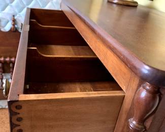 #70	Antique Chest of 5 Drawers - 33x18x53 (as is cracked on top)	 $200.00 			

