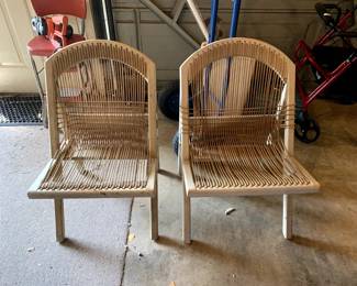 #131	Wood Rope Chair	 $100.00 			
#132	Wood Rope Chair	 $100.00 			
