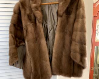 #91	Mink Stohl (light brown) w/pockets 	 $65.00 			
