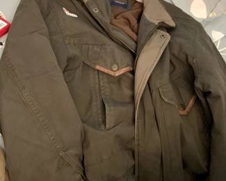 #254	Dry Goods Saugatuck Co. Green Coat Large	 $25.00 			
