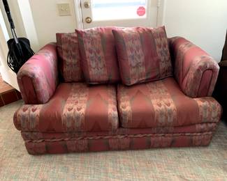 #96	Alexvale Furn. Red Loose Back Loveseat - 64" W - You Move	 $20.00 			
#97	Alexvale Furn. Red Loose Back Sofa - 89" Long - You Move	 $25.00 			
