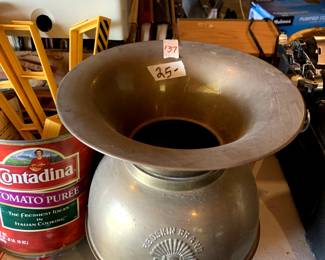 #137	Redskin Brand Chewing Tobacco Spitoon 	 $25.00 			
