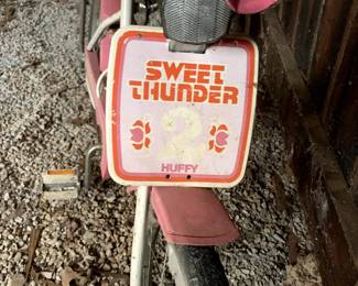#189	 girl sweet huffy thunder banana seat bike 	 $25.00 			
