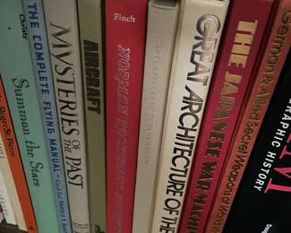 Lots of books of a variety of subjects