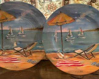 Decorative beach plates