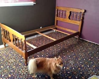 2 solid maple twin bed frames. excellent condition