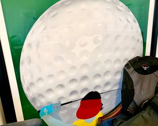 Nice golf selection including fun art!