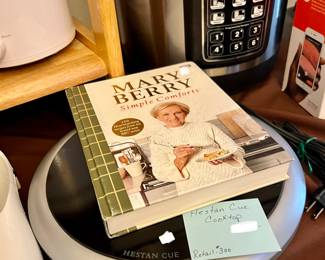 MARY BERRY COOKBOOK, HESTAN CUE COOKTOP.