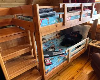 Pine bunk beds
