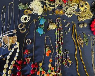 Many more costume jewelry pieces not pictured